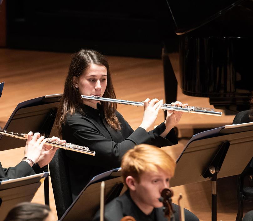 Flute players performing in Focus Festival 2019