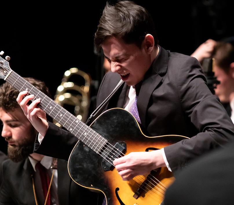 The Juilliard Jazz Orchestra, conducted by Wynton Marsalis, presents the music of Jelly Roll Morton and Thelonious Monk on April 4, 2019 at Alice Tully Hall.